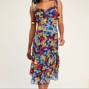 Lulus Tie Strap Midi Dress